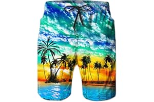 TUONROAD męskie szorty kąpielowe, zabawne kąpielówki z nadrukiem 3D, szybkoschnące, na lato, codzienne surfowanie, deska, na plażę, z siatkową podszewką, rozmiary S–3XL