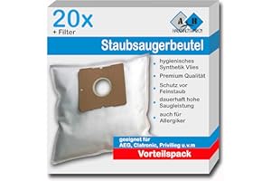 A&H HAUSHALTSWAREN 20 Staubsaugerbeutel kompatibel zu SWIRL Y 05 | Y 93 | Y 101 | Y 201| Y05| Y93 | Y101 | Y201 | MENALUX 4000