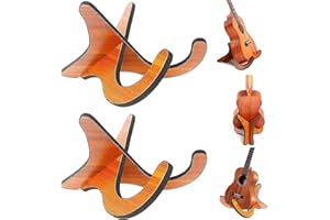 ANZOAT Ukulele Ständer 2Pcs Tragbare Holz Ukulele Halter, Faltbarer Ukulele Violine Ständer Halter,X-Rahmen Instrumentenständer für Mandoline Violine und Gitarrenständer,kleinere Gerätschaften