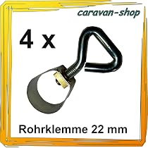 zeltstangen vorzelt wohnwagen 4x Rohrklemme für Zeltstange 28 mm, Vorzeltgestänge, Vorzelt, Wohnwagen, Camping Sport & Freizeit screwdriver Kleur:Smoke Grey Roadbike Koga Miyata Roadspeed-L,