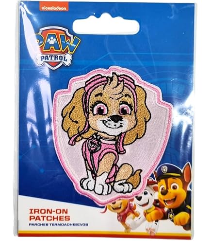 Ecusson - Paw Patrol La Pat' Patrouille Rubble - Jaune – 6,1x6,3cm - Patches Brode Appliques - France
