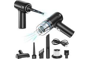 Blinme Handheld Vacuum Cleaner 13000pa, 5-in-1 Car Vacuum Cleaner with Powerful Suction, Tyep-C Double Layer Filtration Rechargeable Portable Lightweight Mini Vacuum for Pet Hair, Car and Home