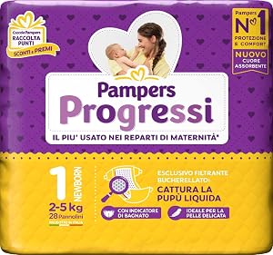 Pampers Progressi Pannolini Newborn 5 kg