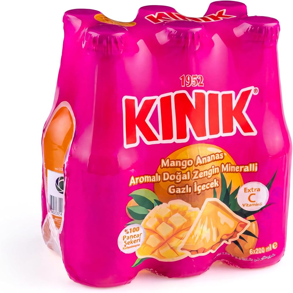 Kınık Extra C Vitaminli Mango & Ananas Aromalı Maden Suyu 6 x 200 ml