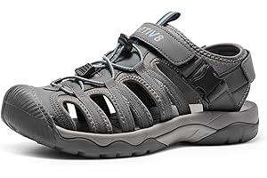 NORTIV 8 Sandały męskie, luźne, plażowe, do wędrówek, trekkingu, na lato, buty rekreacyjne, buty outdoorowe, oddychające, oddychające sandały