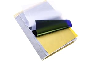 AUDAB 100 Blatt Tattoo Stencil Papier Tattoo Transferpapier, Transferpapier Tattoo Stencil, Matrizenpapier Tattoo zubehör Blaupause Papier Tattoo