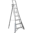 BPS 3 Leg Trade Master Tripod Ladder | 150kg Weight Rating | Auto Locking Clips | Aluminum Ladder | 2.40m