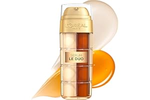 ‎L'OREAL PARIS L'Oréal Paris Age Perfect Serum Le Duo – Anti-Aging Pflege, mit Kollagen Peptid, Vitamin B3 und CG, glättend und gegen 10 Zeichen der Hautalterung, revitalisierendes 2 in 1 Gesichtsserum, 1 x 30 ml