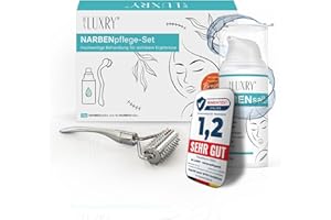 BS Luxry® Hochwertiges Narbenpflege-Set – 30 g Narbensalbe & 1 Narbenroller – Effektive Narbenbehandlung, Verringert Gewebespannung & Juckreiz – 3-fach Wirkprinzip für Narben aller Art