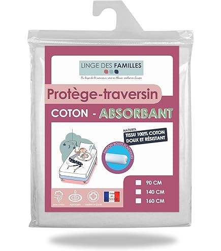 Taie de traversin 45 x 185 cm Prémium - Blanc - - nu