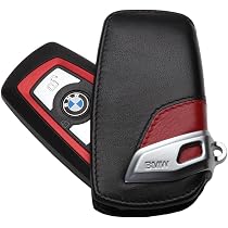 Original BMW Schlüsseletui M-Sport-Line schwarz/rot Passend für