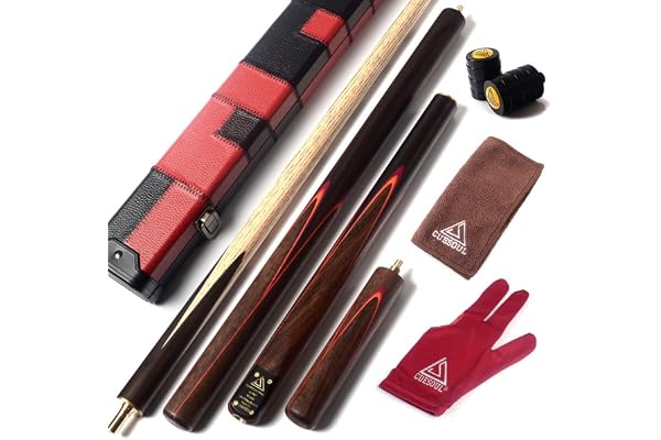 CUESOUL Queue de billard 3/4 articulée en palissandre avec extension supplémentaire de 50 cm D415