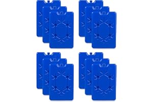 Albert Austin Home Freezer Blocks Mini Reusable Ice Blocks for Cool Bags Space Saving Freezer Packs Cooler Bag Ice Packs Non Toxic Kids Lunch Boxes Outdoor Travel Camping Picnic