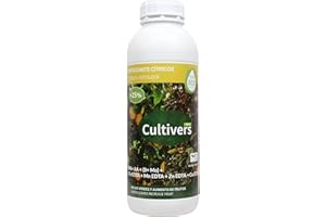 Cultivers CULTIVERS Organic Liquid Citrus Fertilizer, 1 L. Greener Leaves and Increases Fruit Size. 100% Natural Fertilizer