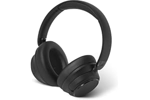 Amazon Basics Hybrid Active Noise Cancelling Headphones, Wireless, Over Ear, Bluetooth, Black, One Size