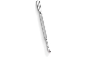 Bluesky - Quitacutículas y limpiaúñas 2 en 1, profesional, doble extremo, metal, acero inoxidable