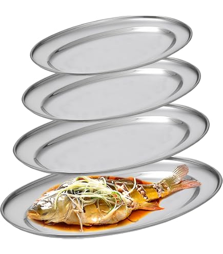 Argon Tableware Plaques latérales en émail Blanc - Plats de Camping en Plein air en métal - 20cm - Green - Pack de 6