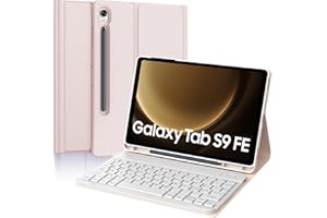 IVEOPPE Tastiera per Samsung Galaxy Tab S9 FE/S10 FE 10.9"/S9 11", Cover Tastiera Italiana Bluetooth Rimovibile per Samsung Galaxy Tab S9 2023/S9 FE 2023/S10 FE 2025, Rosa