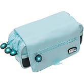 Grafopl&aacute;s | School Pencil Case Three Compartments with Flap | Light Blue | Bits&amp;Bobs | Soft Colors | 23 x 10 x 10 cm | Includ