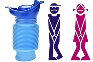 ULALAZA Camping Portable Toilette Bouteille Sac Voyage Potty Urine Entonnoir pour Unisexe Hommes Femmes Enfants Enfants Voiture Traffic Jam