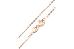 NaturSchatulle Feine Silberkette 925 Sterling Silber Halskette ohne Anhänger Damen 40-80cm I 1,2mm Ankerkette Ringverschluss Länge Panzerkette …