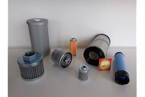 MOTOR FUN SPORTS Filter - Set (groß) passend für Takeuchi TB 016 Ölfilter, Luftfilter, Kraftstofffilter, Hydraulik