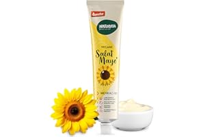 Naturata Vegane Salat Mayonnaise, ohne Ei - 190 ml | Demeter-Qualität | Kalorienreduziert & Fettarm | Vegane Alternative zu Mayonnaise | Mit Sonnenblumenprotein | Ideal für Salate & Sandwiches