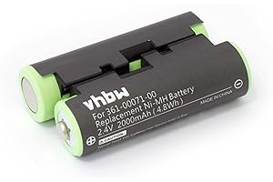 vhbw 1x batteria compatibile con Garmin GPSMap 66s, 66st, 66 navigatore GPS (2000mAh, 2,4V, NiMH)