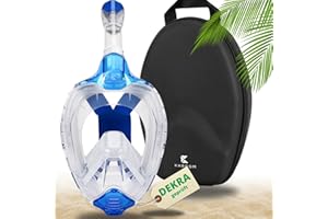 Khroom Schnorchelmaske für Erwachsene & Kinder von DEKRA geprüfte CO2 Sicherheit | Vollmaske Seaview X - Tauchmaske | Schnorchelausrüstung/Schnorchelset Alternative