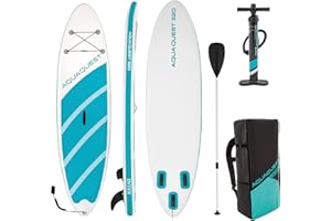 Intex Aqua Quest 320 Sup | Inflatable Paddleboard for Adults up to 150kg, Multi-coloured
