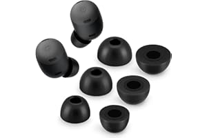 YIEJOYA Memory Foam Tips per Google Pixel Buds Pro, tappi antiscivolo di ricambio per auricolari Google True Wireless – Nero Mx3