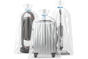 Lanswood Extra Large Clear Plastic Storage Bags, 10 pcs 100 * 150CM Large Plastic Heavy Duty Storage Bags for Luggage, Suitcase, Quilts, Chair, Plush Toys