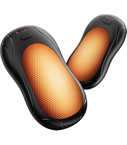Chauffe-mains Rechargeables USB - 2 Pièces Avec Carte De Vœux - 3 Niveaux De Chaleur (45°C à 55°C) - Pour Extérieur, Camping, Noël - 7
