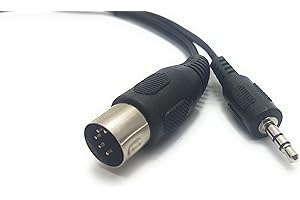 RAGAI MainCore 2m long Midi 5 Pin Din Plug to 3.5mm Jack Stereo Plug Audio Stereo Cable,