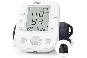 Duronic BPM200 Ciśnieniomierz naramienny automatyczny z funkcją wykrywania arytmii | certyfikowany medycznie | analiza odczytu ciśnienia | baterie w zestawie | funkcja pamięci dla 2 osób | z etui