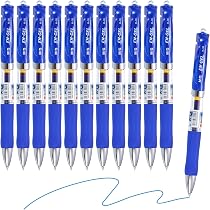 M&G Gelstift Set – 12 Schwarze Gel-Tintenroller, 0,5 Mm, Für Flüssiges Schreiben Im Büro & Alltag