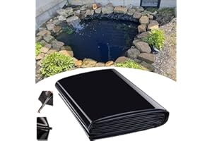Ddasam Bâche De Bassin en PVC 4x6m Bache Bassin,Bâche pour Étang,Revêtement de Bassin en Caoutchouc, Étang Liner,Bâche Liner pour Bassin,pour Bassin Koi, Cascades d'eau, Baies