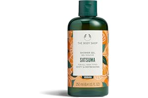 The Body Shop Satsuma Shower Gel (1x 250ml), Zesty Shower Gel, Fruity Citrus Body Wash for All Skin Types, Shower Foam with 92% Natural Origin, Vegan Body Care