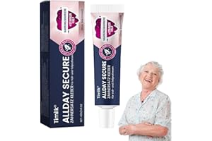 TOPWAL Timilk AllDay Secure Zahnersatz Kleber, Timilk Zahnprothesen Haftgel, Prothesenkleber Zahnprothesen Kleber Creme zur Prothesenanpassung Ganztägiger Halt für Ober-Unter-Oder Teilprothesen (1)