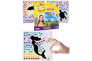 PURPLE LADYBUG SUNGEMMERS,Kit de atrapasueños para ventanas de diamantes de sirena y delfín para niños de 6-8 y 9 años, regalos de cumpleaños para niñas de 7 años, rellenos de calcetines de Navidad y arte de gemas