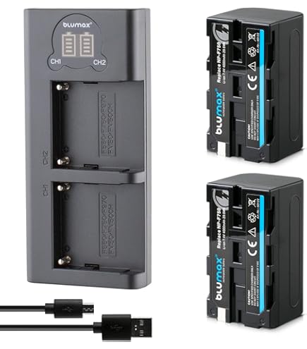 Baxxtar PRO NP-F970 Plus batterij (2X 10500mAh) - LG cellen binnenin - met USB en DC uitgang, Batterij Controle - Vervanging voor Sony NP-F970 NP-F980 NP-F990 NP-F960