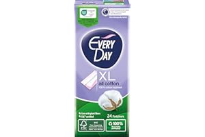 EVERY DAY EveryDay All Cotton XL Slipeinlagen, 100 % Baumwolle, 24 Stück