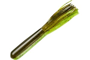 YUM LURES YUM Tube Soft Plastic Bass Fishing Lure - Designed Specifically for Bass, 4 Inch Length, 6 per Pack