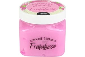French Tendance - Gommage Corporel - Exfoliant et Hydratant Doux pour tout Type de Peau - Senteur Framboise - 470 gr