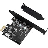 StarRoute 19 Pin USB3.0 + Type-E 5 Gbps PCI Express Kart USB &Ouml;n Panel Adapt&ouml;r&uuml; Windows/Mac OS/Linux Masa&uuml;st&uuml; PC i&ccedil;in (&Ouml;n Pane
