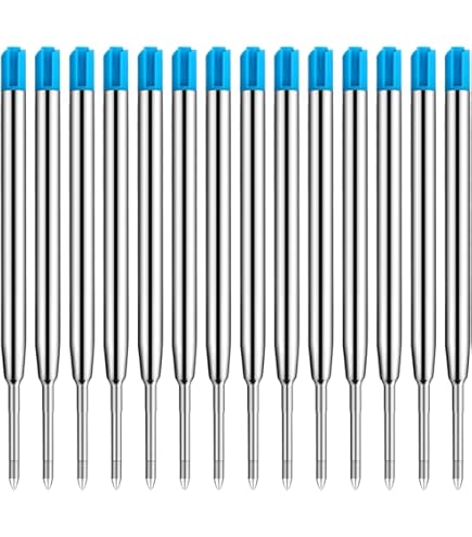 Westcott Ballpoint Pen Refills Blue Pack Of 10 | Indelible Blue Ink