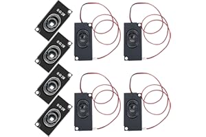 CTRICALVER 8 Ohm 3W Przenośny mini głośnik o wysokiej częstotliwości z interfejsem JST-PH2.0 2-stykowym do małych projektów elektronicznych DIY (4 szt.)