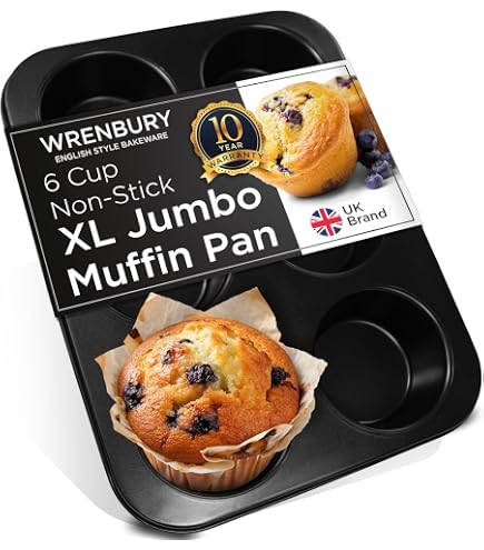 Royalford Teglia Per Muffin E Cupcake 12 Fori | Antiaderente In Alluminio Spessore 0,5 Mm | Versatile Per Dolci E Salati