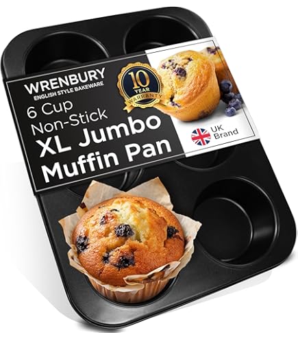 Royalford Teglia Per Muffin E Cupcake 12 Fori | Antiaderente In Alluminio Spessore 0,5 Mm | Versatile Per Dolci E Salati