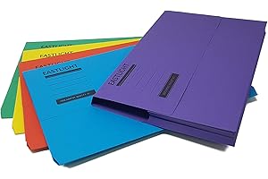 EASTLIGHT PREMIUM Eastlight Document Wallet (Pack 10) Assorted Colours 100% Recycled Paper 275gsm Manilla